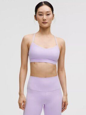 NWT Lululemon Lavender Frost Flow Y Bra US 10